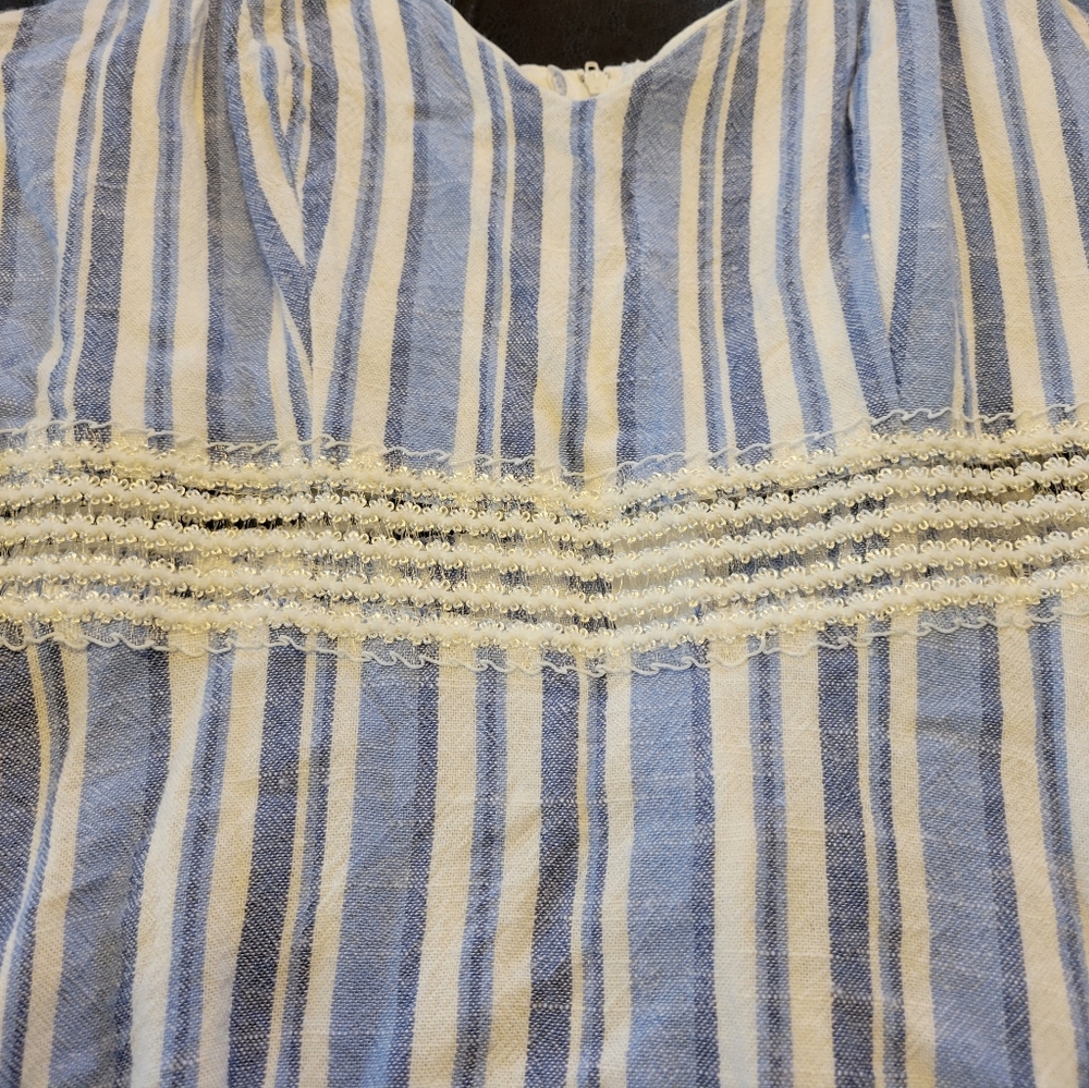 Speechless Blue and White Stripped Dress. Size XL (Junior) - Picture 2 of 5
